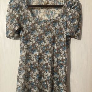 Floral Print Women's Top